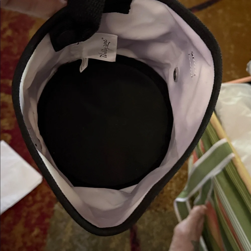Thirty-one Black and White Fabric Basket